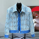 Men's Embellished Denim Jacket